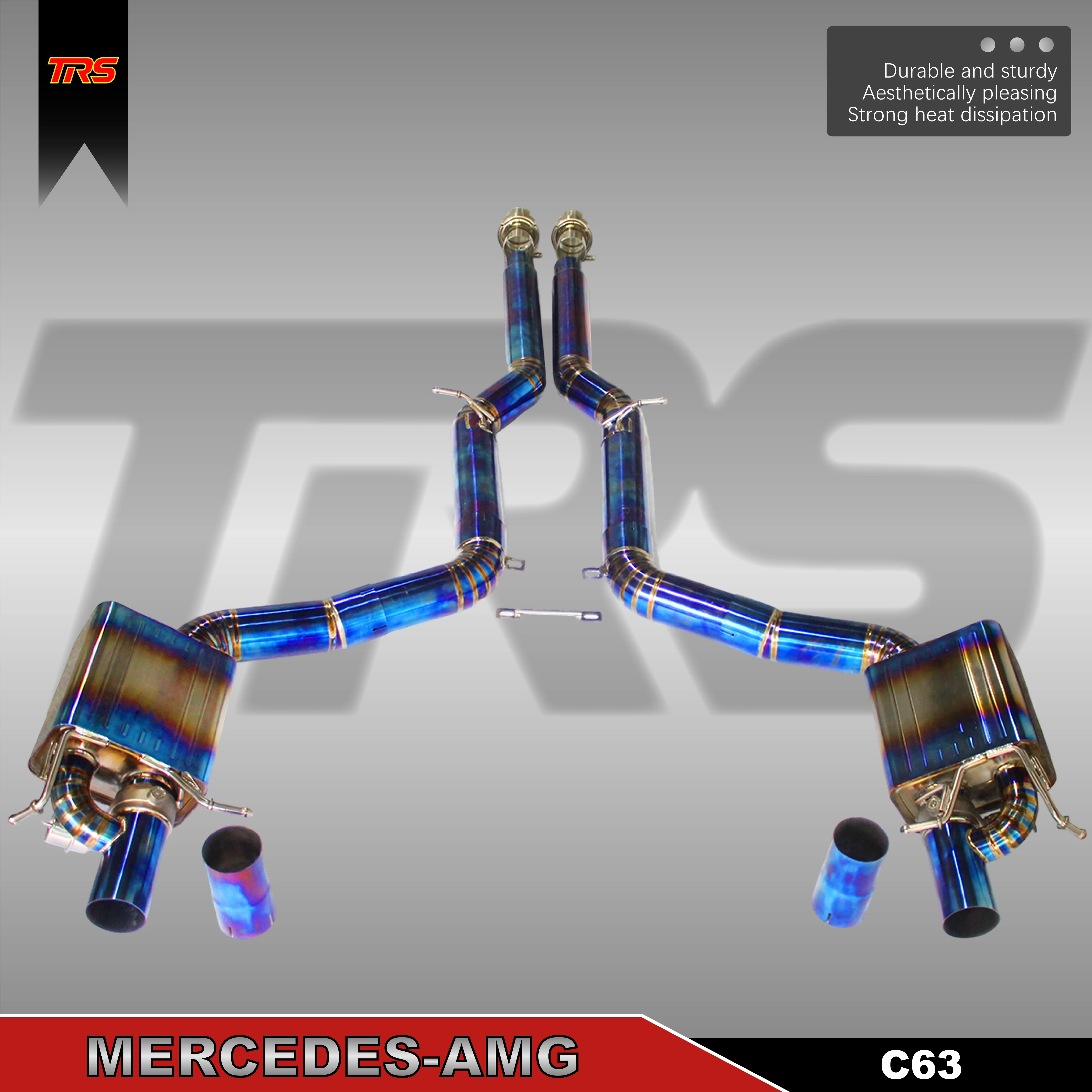 

C63 Full Titanium Exhaust System | F1 Sound | 50% Lighter | Race Performance | V8 German Sedan