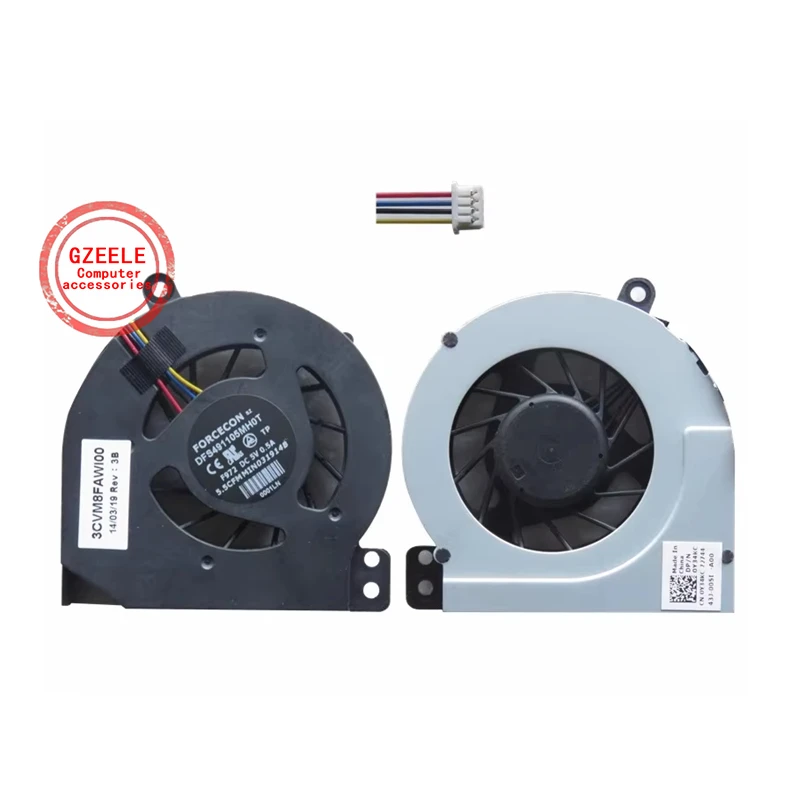 Novo ventilador de refrigeração para cpu, para notebook dell vostro 1014 1015 1088, ventilador pp38l 1014 1015
