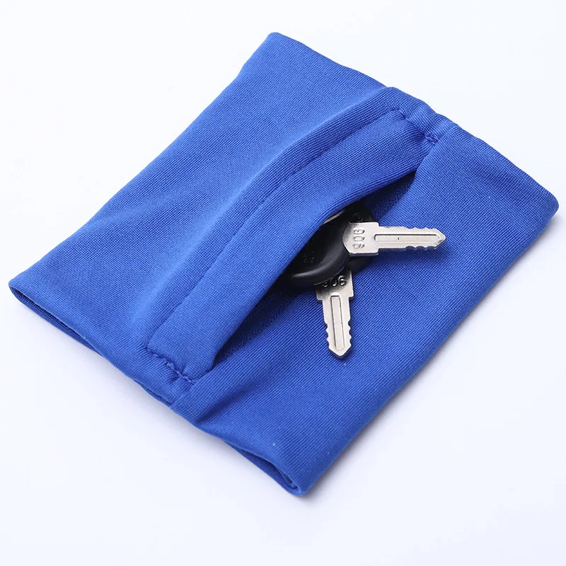 Running Armband Elastic Close-fitting Mini Arm Bag Outdoor Sports Wrist Pouch for Mobile Phone Key Card Holder Jogging Gym
