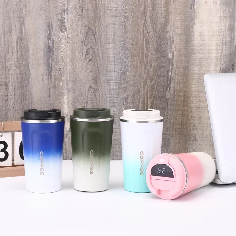 

Thermos Cup 380/510ml 304 Stainless Steel Coffee Portable Vacuum Thermos Cup Creative Accompanying Business Gift Water Cup