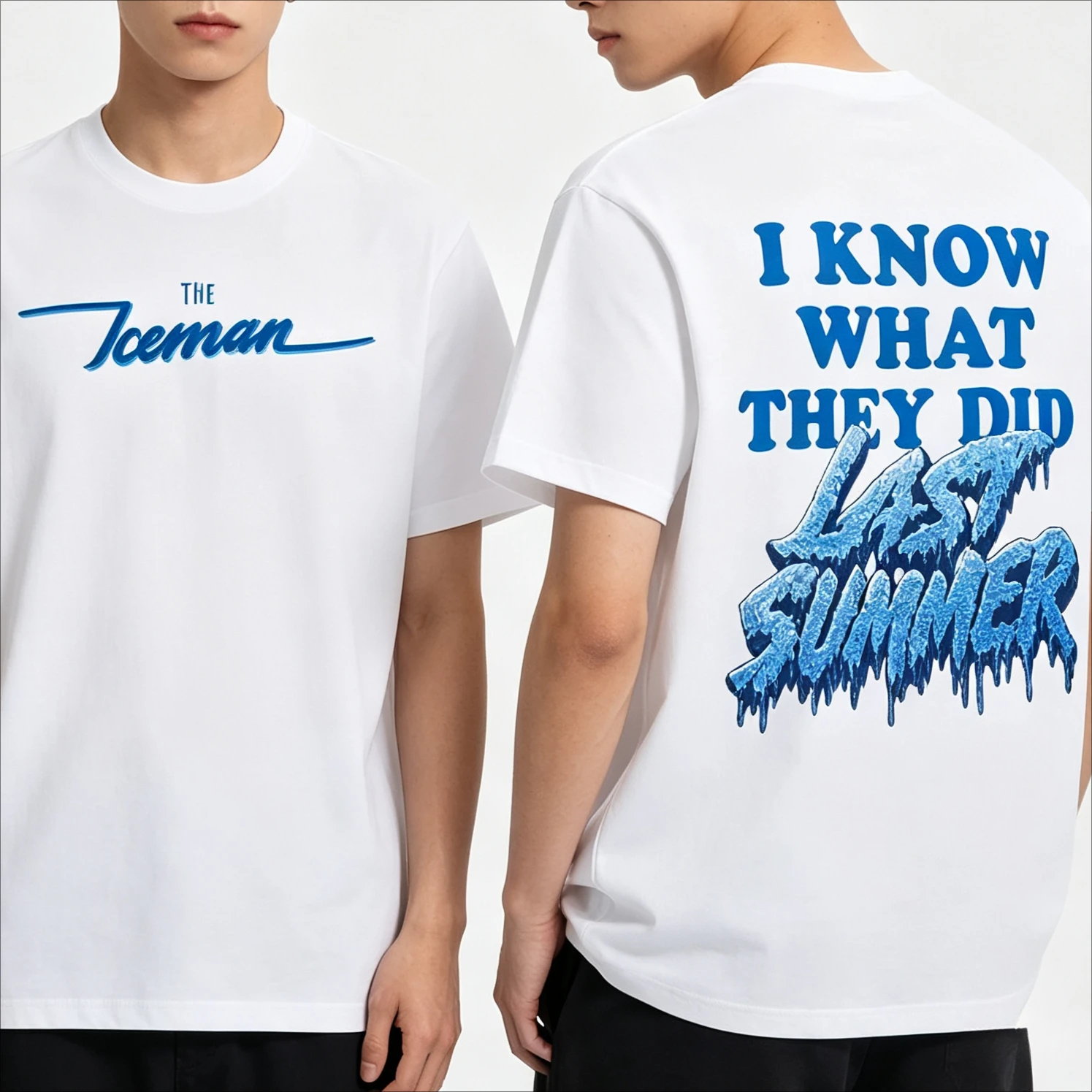 Summer Hot Sale Drake ICEMAN Vintage T-shirt Streetwear Hip Hop Unisex Punk Round T shirt Y2K Gothic Cotton Oversized T-shirt