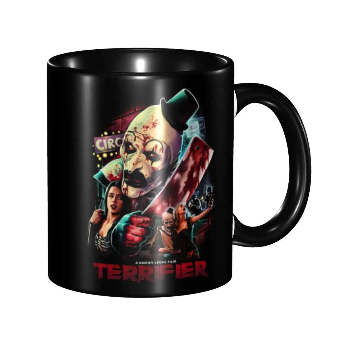 Terrifiers Blood Coffee Mugs DIY Personalized Halloween Horror Movie Ceramic Mug Creative Gift