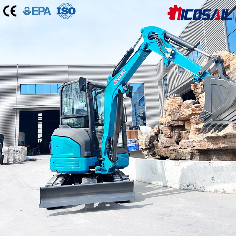 

NICOSAIL OKW35E Small Digger 3.5Ton Mini Excavator Zero Tail Swing Kubota Engine CE EPA