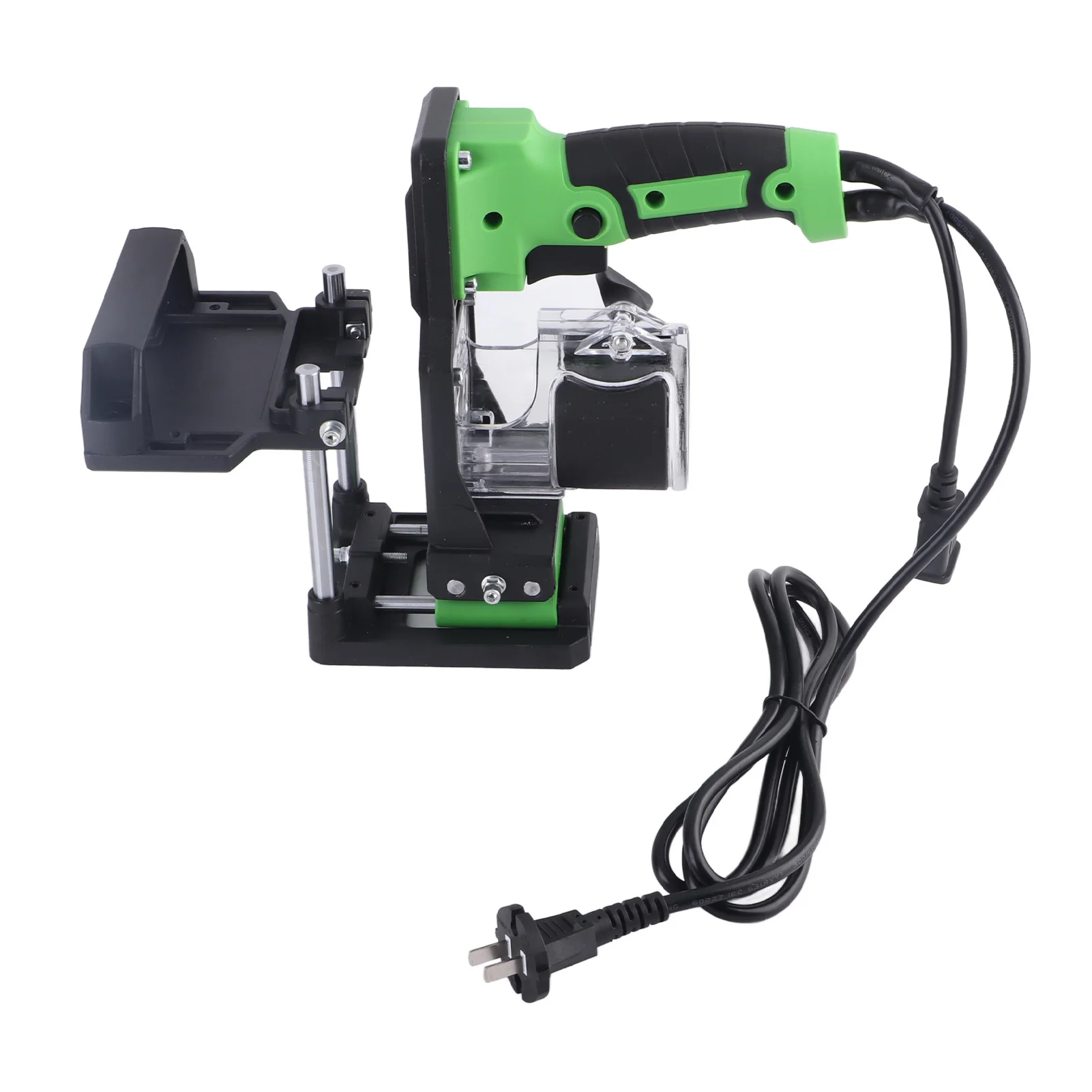 Woodworking Slotting Locator Aluminum Alloy Accurate Positioning Wood Trimmer Bracket Hand Tool Woodworking Trimmer Support