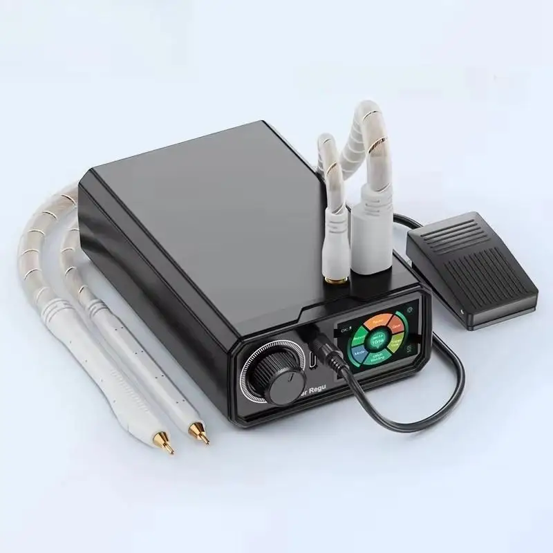 1380A 10,2KW condensador Super Farad DIY máquina de soldadura ajustable soldador por puntos portátil para batería 18650 con Pedal