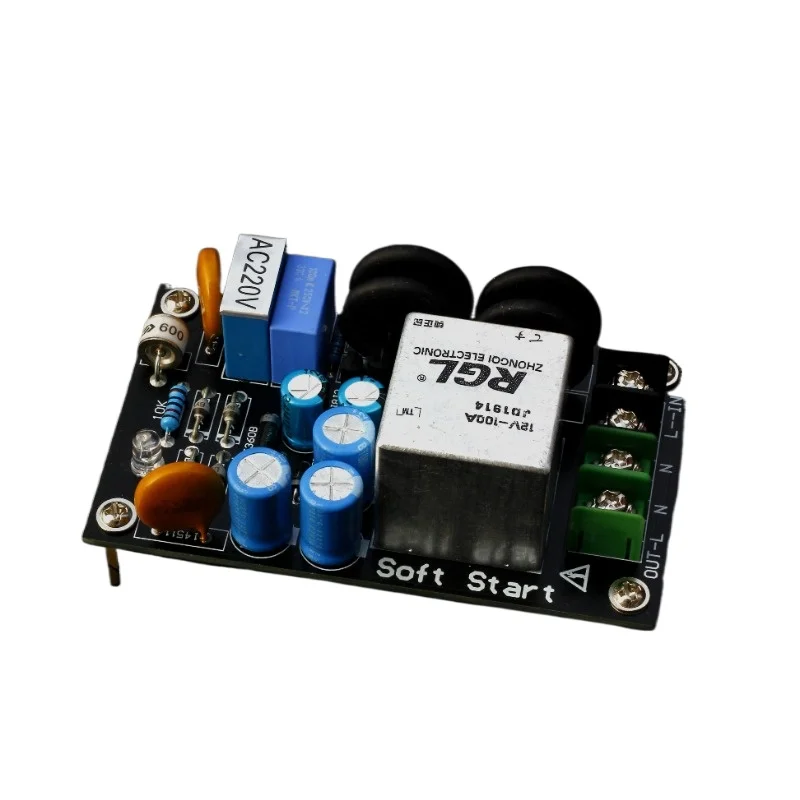 Lightning protection 220V power supply soft starter board, high-power 100A high current relay