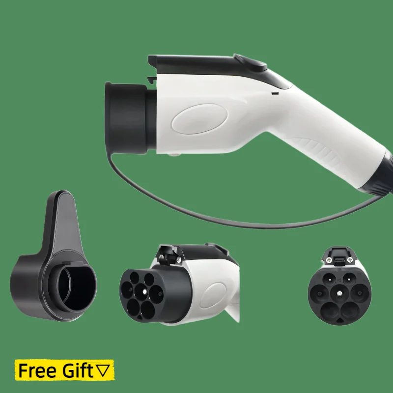 GB/T EV Charger Plug  GBT Convertor 16A 32A 1P 3P 3.6/11/7.2/22KW For Electric PHEV Car fast White Plug Vehicle Charging Station