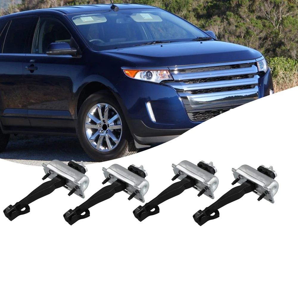 1Set/4pcs Front&Rear Door Hinged Check Strap Limit Rod Stop for Ford Edge Lincoln MKX 07-14 AT4Z-7823552-A AT4Z7827204A