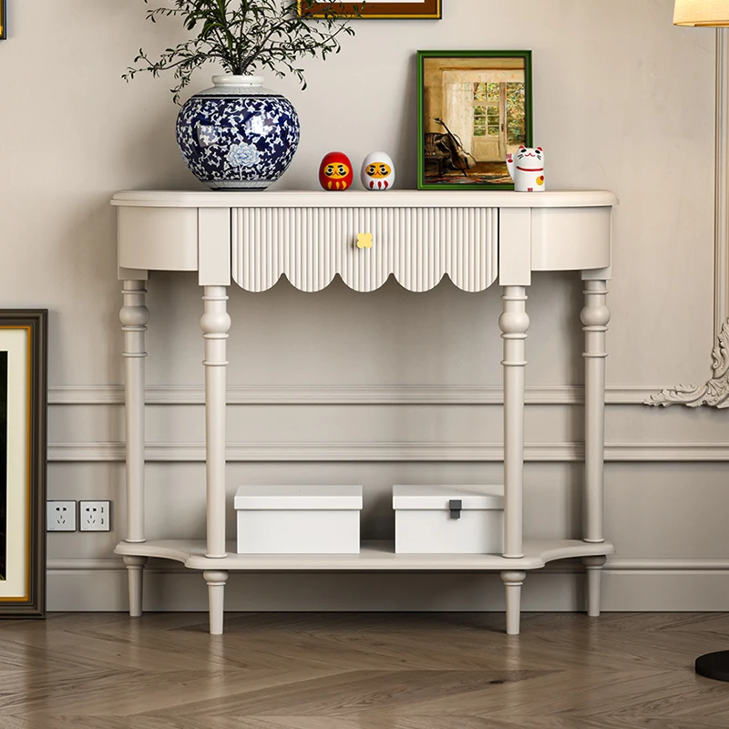 

Современный премиальный консольный столик-органайзер для косметики, стильный столик для хранения и декора, мебель для прихожей и гостиной