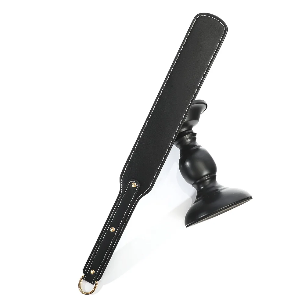 Pala de cuero curtido vegetalmente SP – Herramienta de coqueteo y disciplina erótica BDSM, juguete sexual para adultos