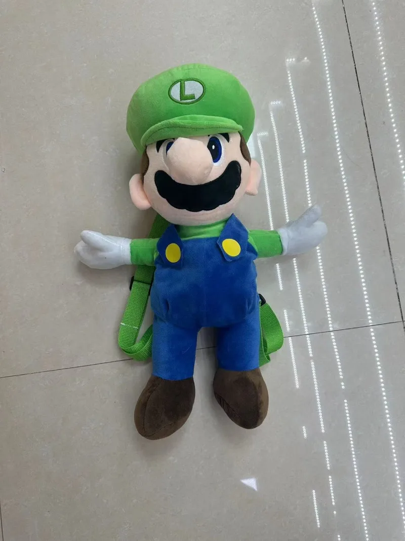 Kawaii Nuovo 30-40 cm Anime Movie Super Mario Luke Zaino Toy Doll Miglior regalo di compleanno per ragazzi Regalo di Natale