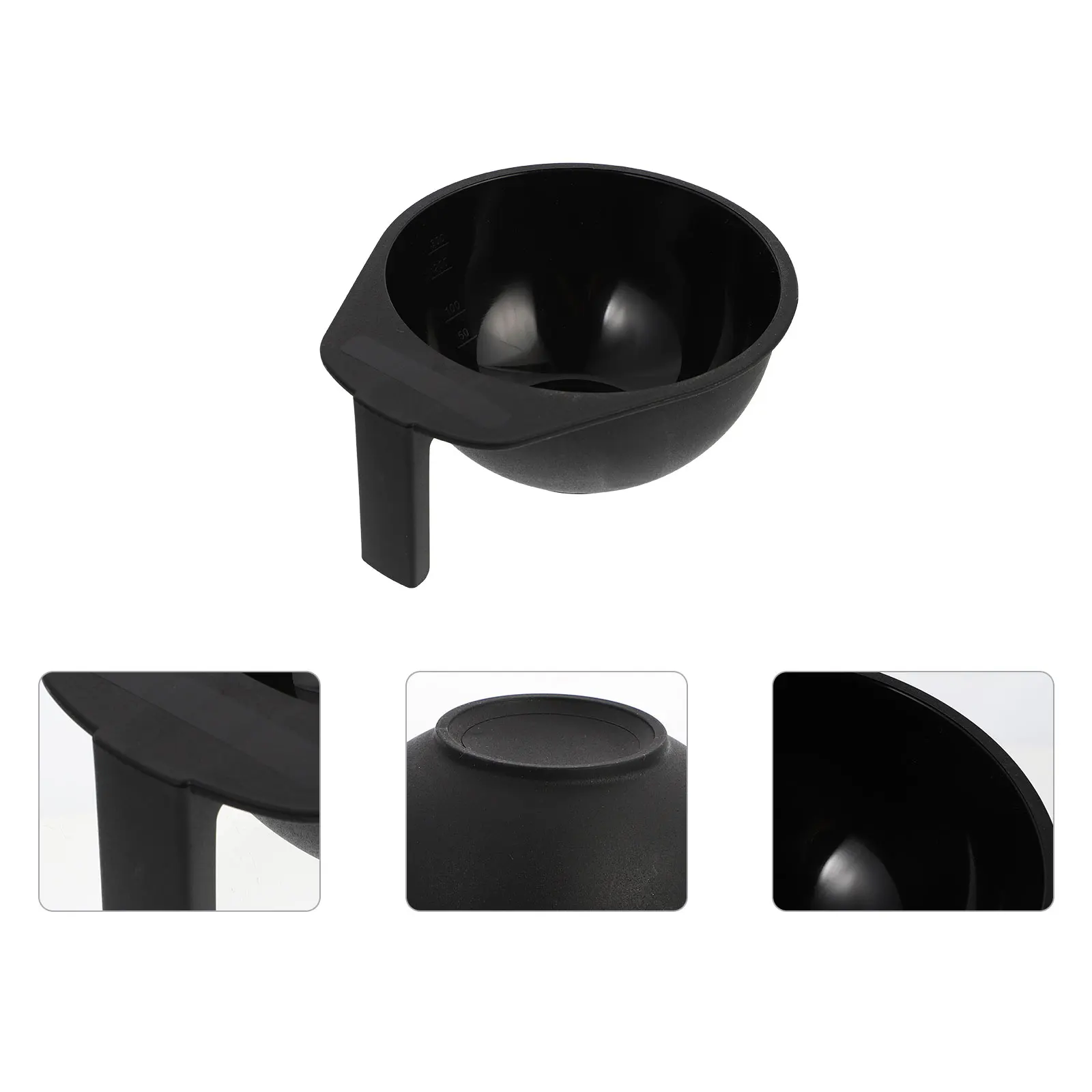 

4 шт. чаша для краски для волос с ручкой, легко очищаемая, компактная, пластиковая цветная чаша для домашнего салона, принадлежности для инструментов для окраски волос