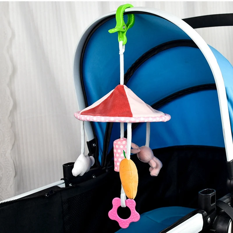 HOT-Infant Rattle Toy 0-12 Months Crib Hanging Music Box With Toy Bracket Bed Bell Car Seat Toy For Newborn