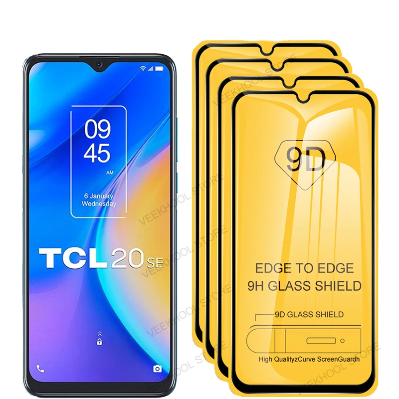 Protector de pantalla de vidrio templado 9D para TCL 20 SE 20L Plus 20 S 10L L10 Pro 5G, película protectora de pantalla antiexplosión para TCL