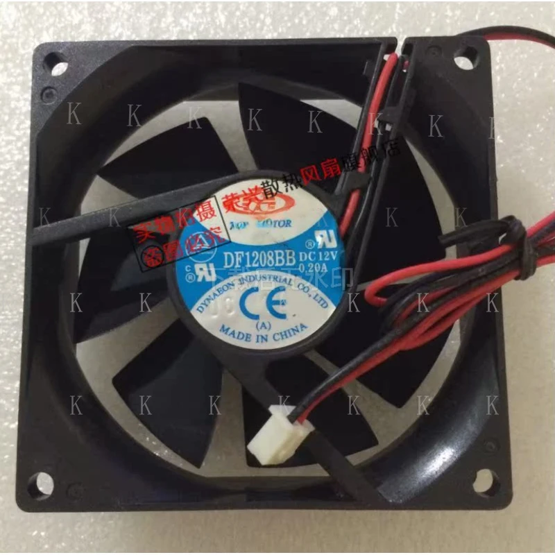 C  FOR  TOP MOTOR DF1208BB DC12V 0.20A 8025 8CM 2-Wire Cooling Fan