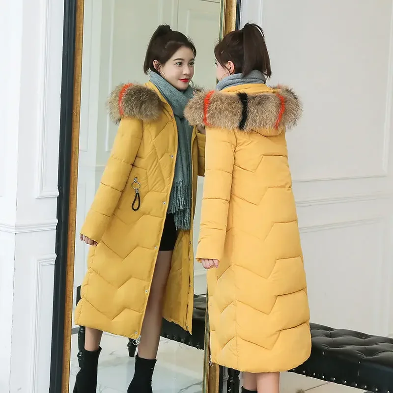 Down Jacket Female Winter 2023 Women Down Jacket Large Size Women's Long Down Jacket Winter Long Puffer Coat Cotton Coat Female