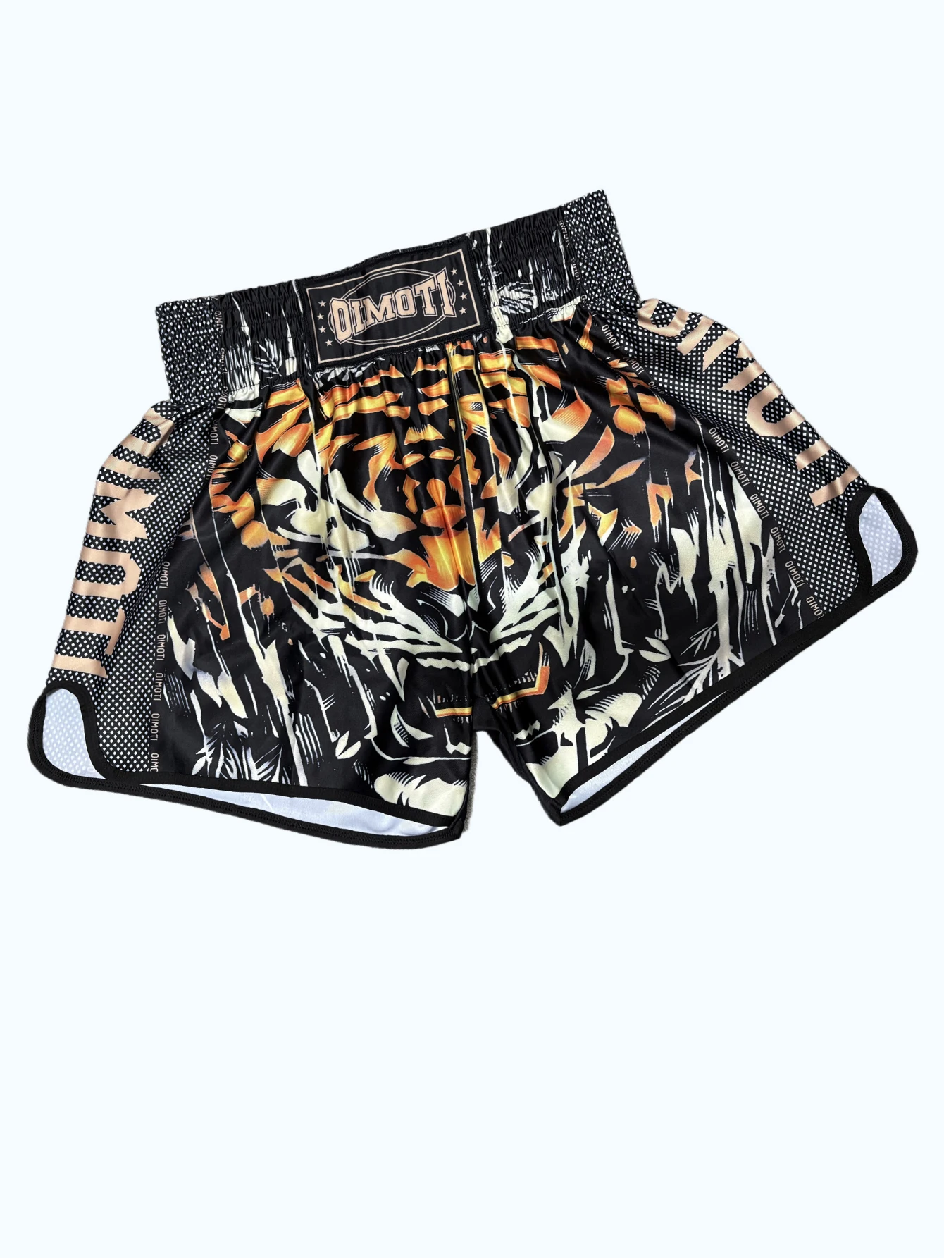 High-Waist Sports Shorts Boxing Fitness Shorts High-Elasticity Breathable Quick-Dry Fabric Sambo Jiu-Jitsu Training Shorts