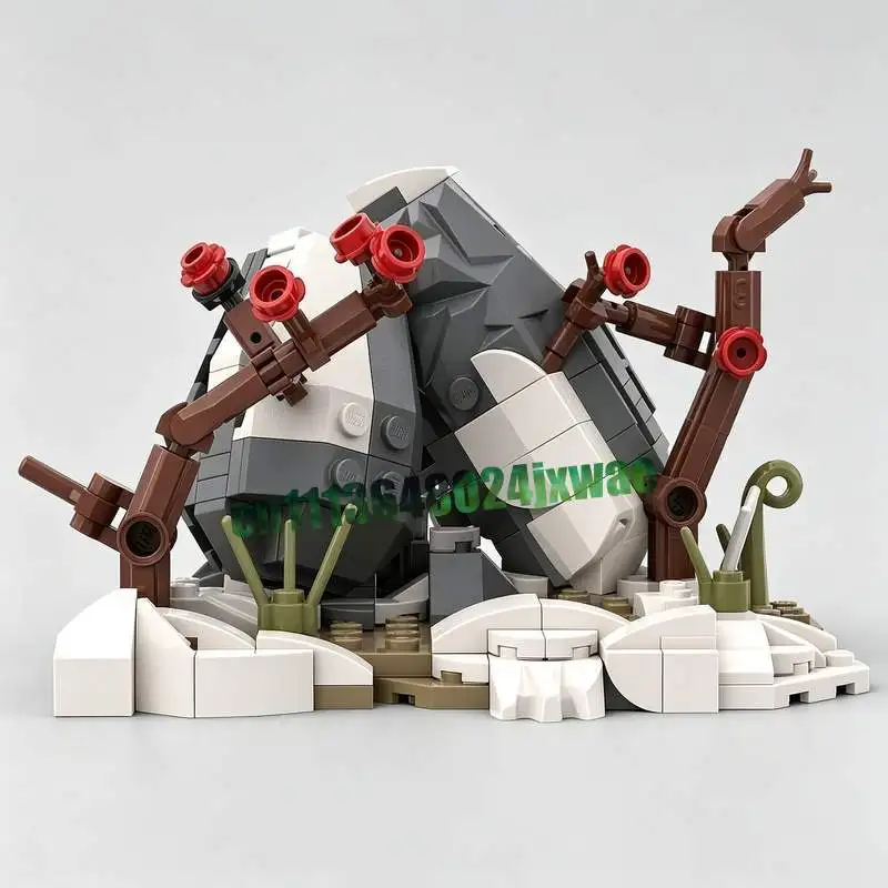 222PCS Plum Blossoms Snow MOC Building Blocks Custom Puzzle DIY Assembly Creative Toy Gift Educational Collection Display Model