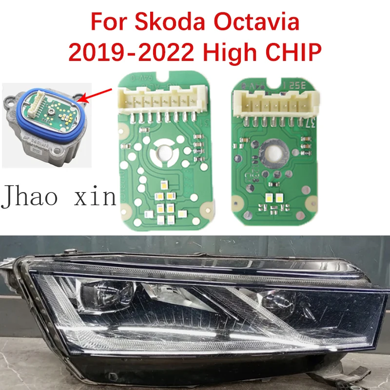 Angel Eye Daytime Running Lights For Skoda Octavia IV NX NN 5E3941645B LED Headlight Module DRL CHIP 19-2022 Ballast White Light