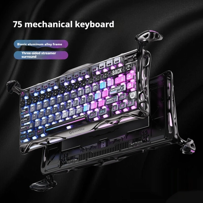 Co coon breaking75K1Pro mechanical keyboard Cyber Customized aluminum alloy wireless gaming esports keyboard Halloween gift