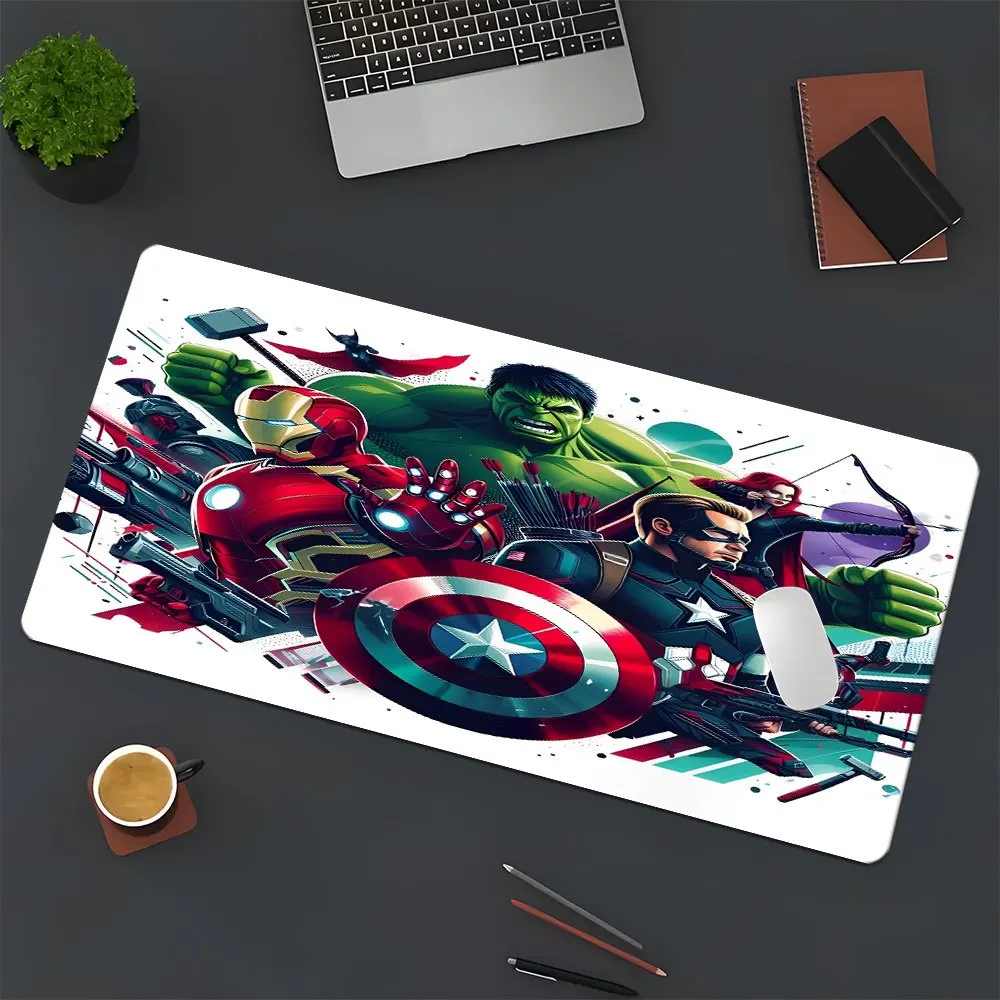 1pc Marvel Captain America Gaming Mouse Pad - Large Multi-Functional Rubber Base Desk Mat with Vibrant Superhero Design, Perfect