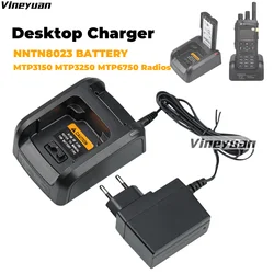 Cargador inteligente NNTN8234A para Motorola MTP3150 MTP3200 MTP3250 MTP3500 MTP6750 Walkie Talkies NNTN8023A, cargador de batería de escritorio