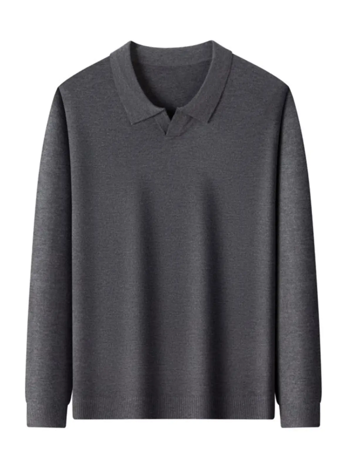 

Pierre Cardin Men's Long Sve T-irt Camere Casual Turn-down Collar Knitwear Base irt Faion Urban Sle Autumn Winter