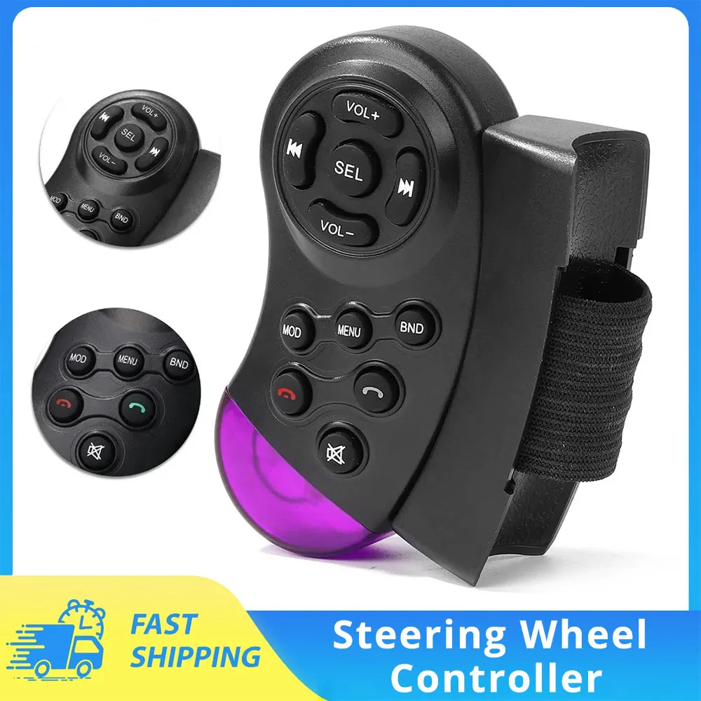 Universal Steering Wheel Button Remote Control MP3 MP5 Controller for Car Radio Portable For Car multimedia Player Support