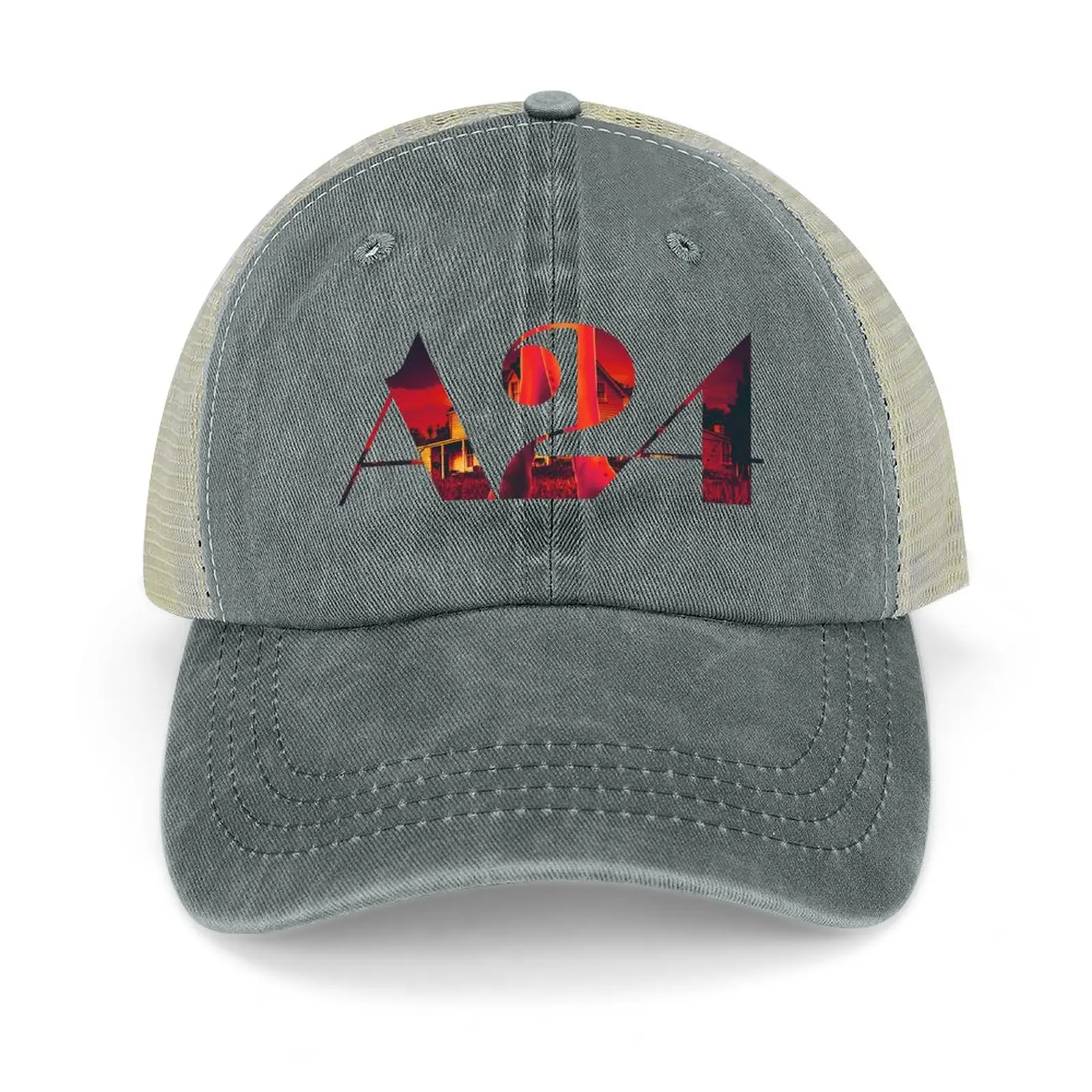 X - A24 Logo Cowboy Hat boonie hats fashion black Male Cap Women's