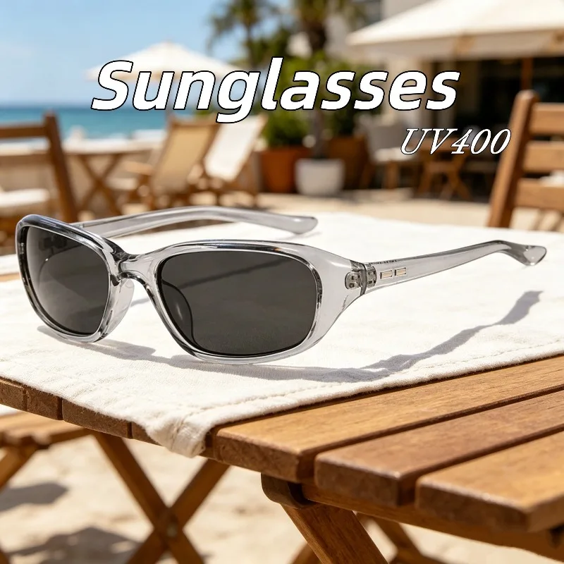 

New Fashionable Retro Y2K UV400 Sunglasses High-definition Ultra Light UV Resistant Eyeglasses Outdoor Photo Sunscreen Glasses