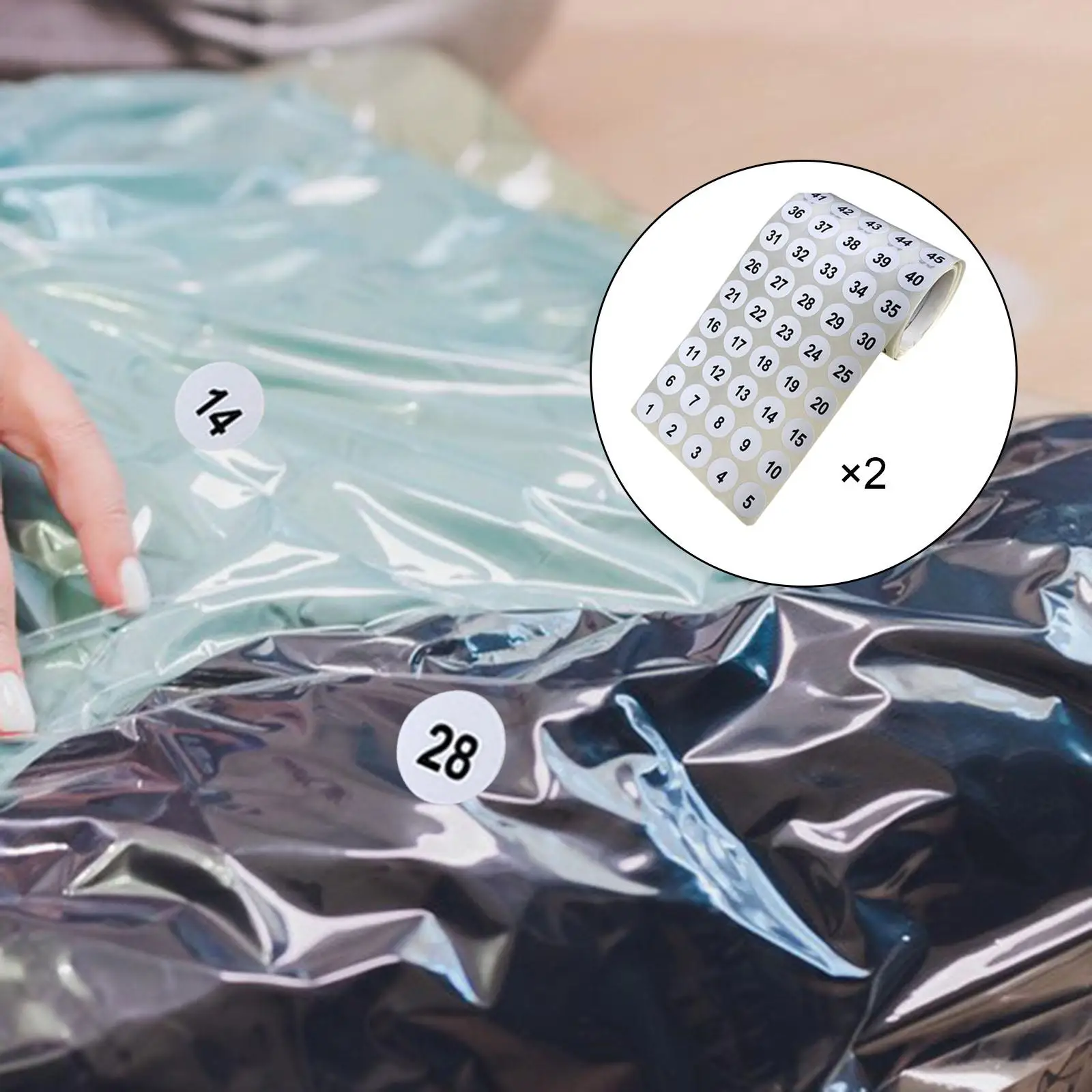 2 Vellen Nummer Stickers Zelf 1 Tot 100 Ronde Labels Voor Kantoordecoratie