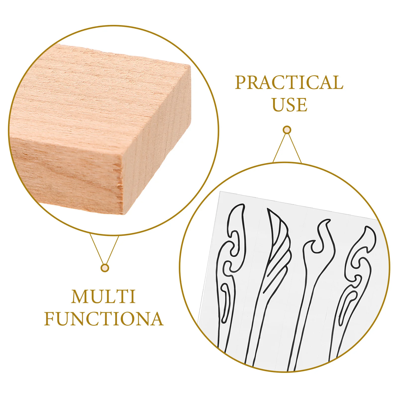 

1Set Peach Wood Hairpin DIY Wood Block Natural Elegance Texture Craft Accessory Unique Design Unfinished Blank Jewelry Making