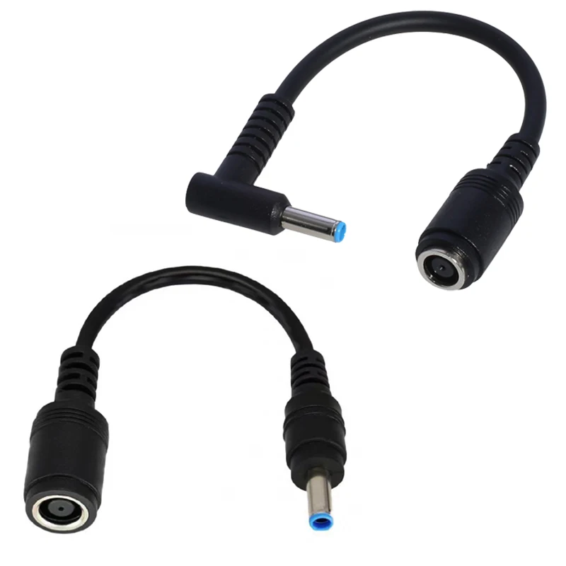 1PCS 7.4*5.0 to 4.5*3.0mm DC power charger converter an excellent alternative DC adapter connector cable for HP Dell Blue Tips