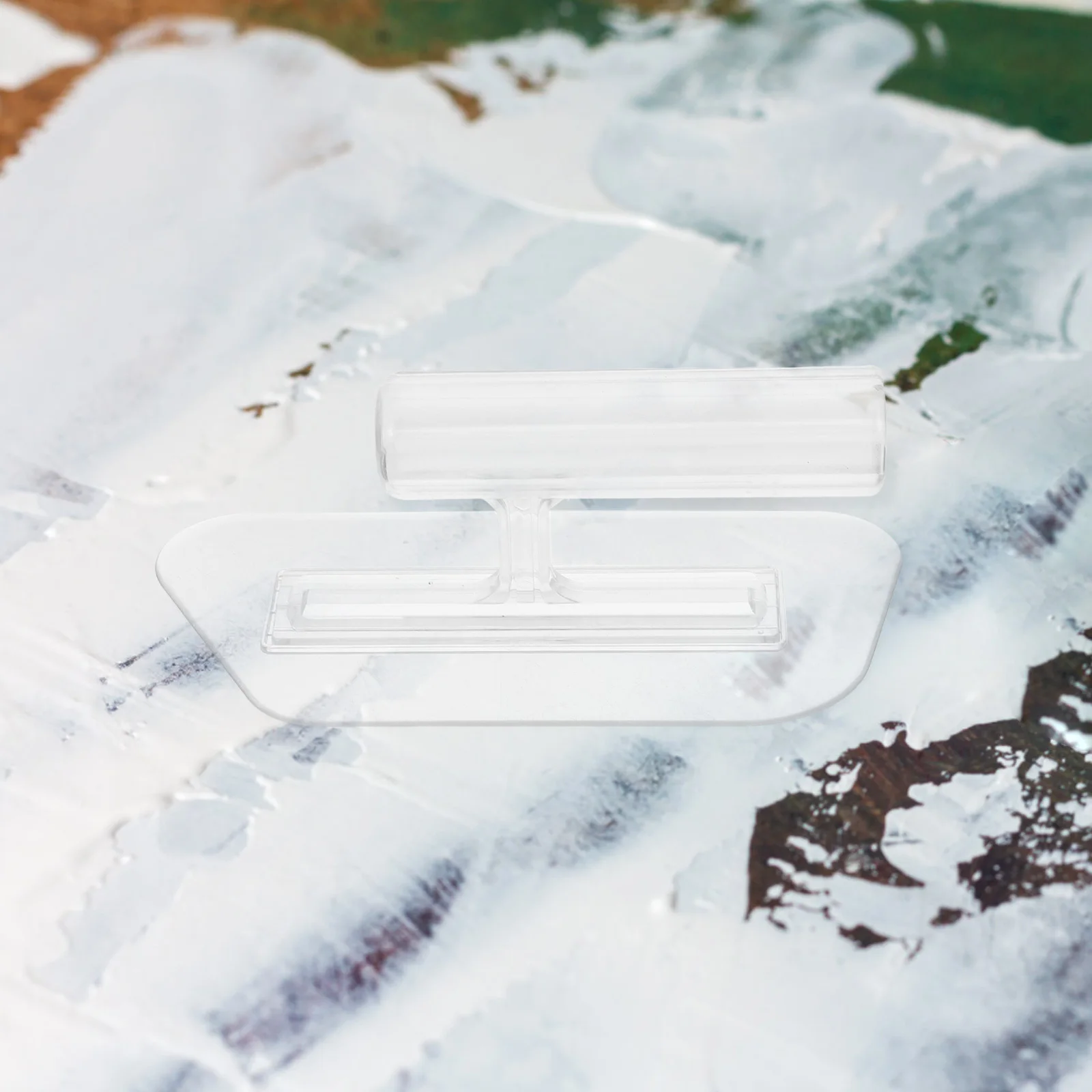 

Polygonal Clear Plastic Trowel Artistic Drywall Smoothing Tool Plaster Concrete Cement Tile Masonry Tool Drywall Trowel