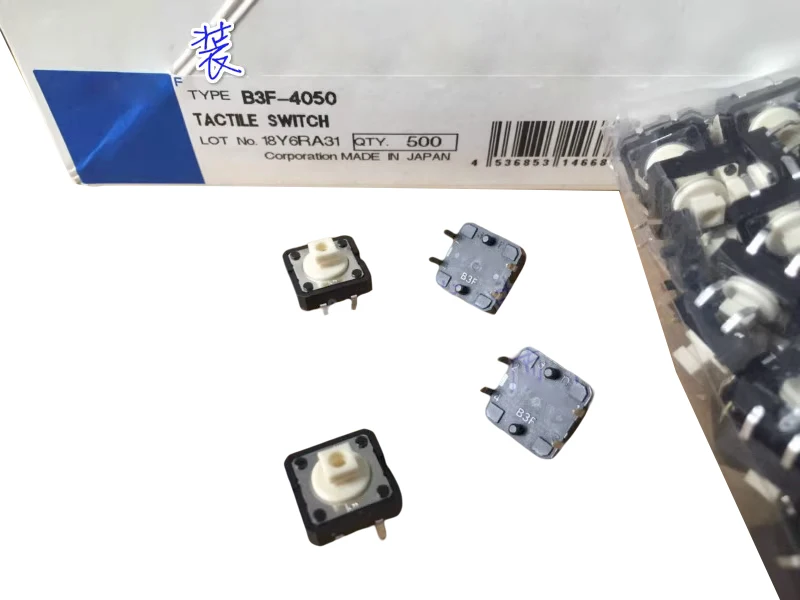 Original NEW 100pcs 1.27N, 12x12 x B3F-4050 mm,  Spare parts
