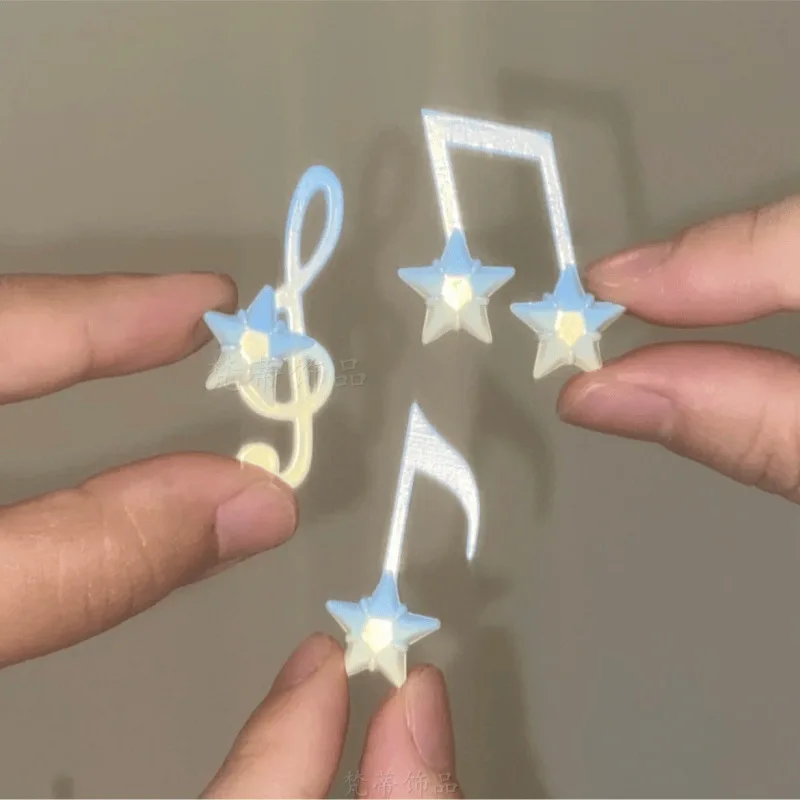 1 PC Small Note Light Blue Star Small Hairpin Duckbill Clip Sweet and Lucky Girl New Hair Decor Edge Clip Side Braid Clip