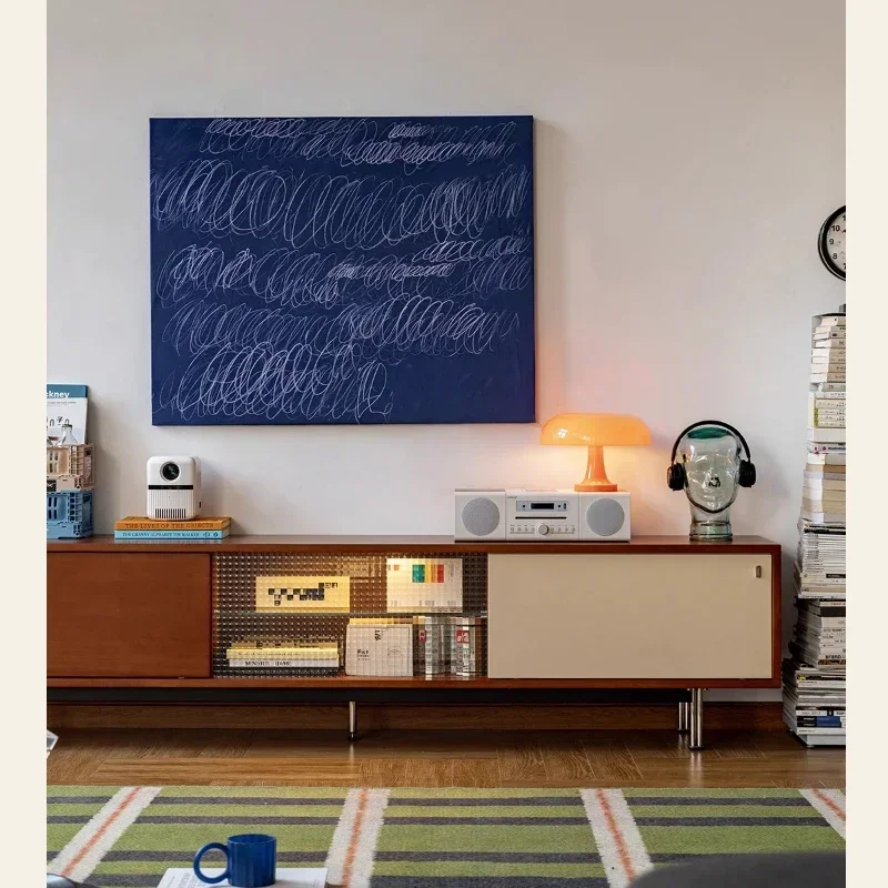 

Furniture solid wood TV cabinet, antique style, small-sized household living room storage cabinet, boxwood retro storage cabinet