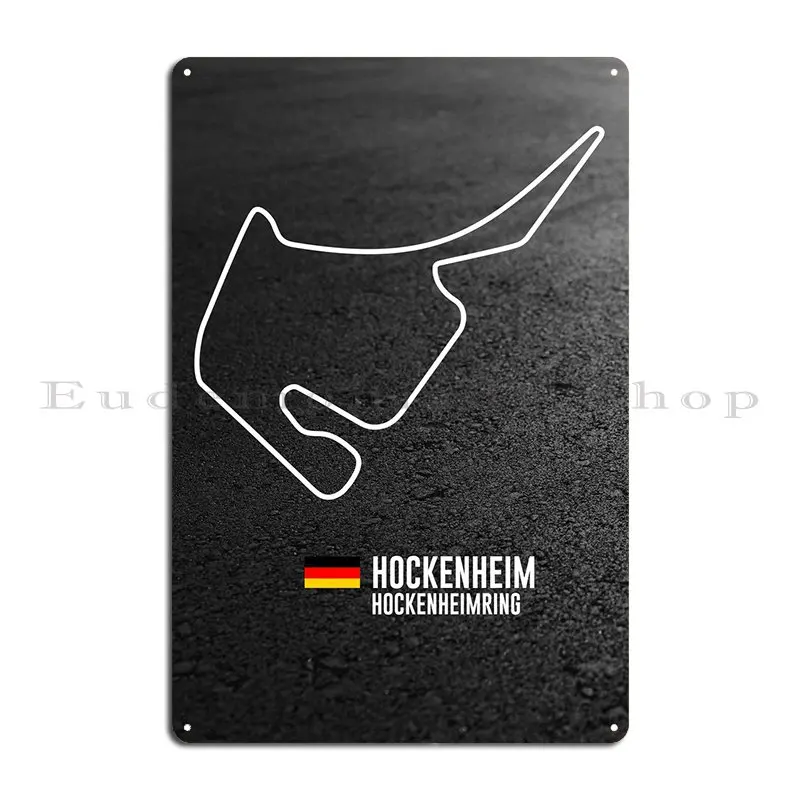 Hockenheimring Metal Plaque Kitchen Garage Living Room Designing Wall Mural Tin Sign Poster