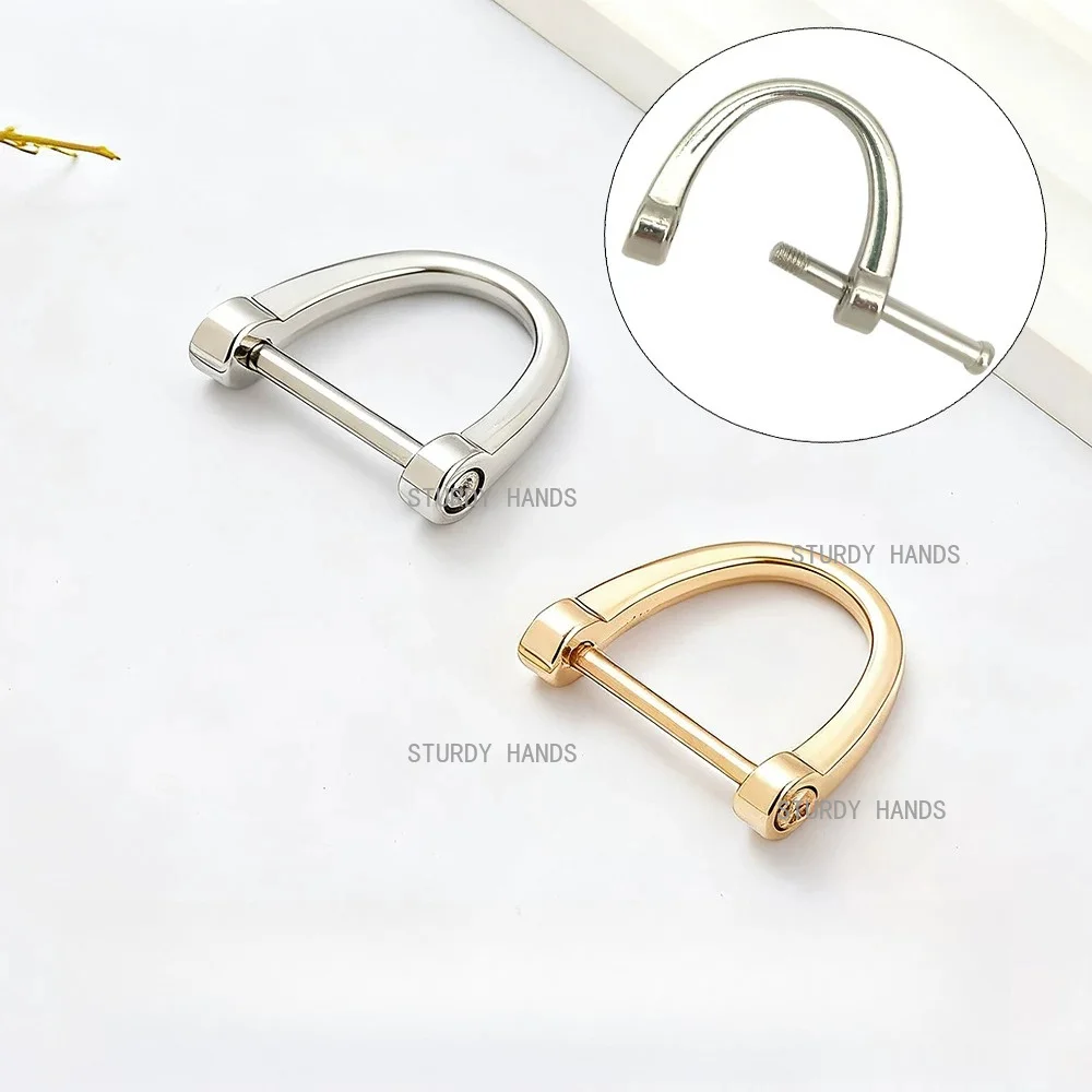 20pcs Detachable horseshoe buckle Backpack shoulder strap D-shaped buckle Car key opening ring Metal hardware accessories