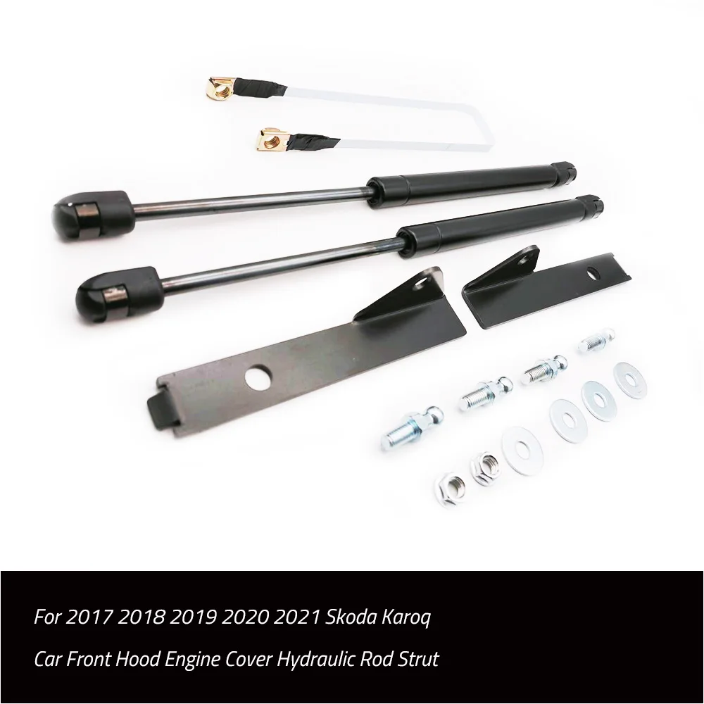 For 2017-2025 Skoda Karoq Car Front Hood Engine Cover Hydraulic Rod Strut Spring Shock Bars Bracket  Styling