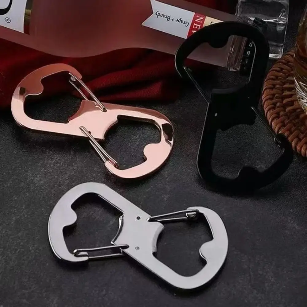 

8-образный карабин из нержавеющей стали, быстросъемная многофункциональная открывалка для бутылок с утолщенной пряжкой