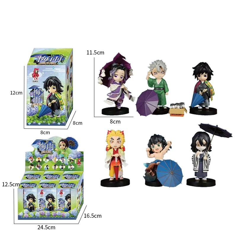 

2026 Demon Slayer Umbrella series Ghost Doll blind box Tanjiro Nidouzi Inosuke Zenizu Figure Action Figure Movie Model Toys Doll