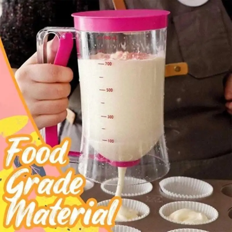 Professional cake mixing bowl cup kitchen-specific batter dispenser handheld funnel cake dough dispenser egg funnel mold
