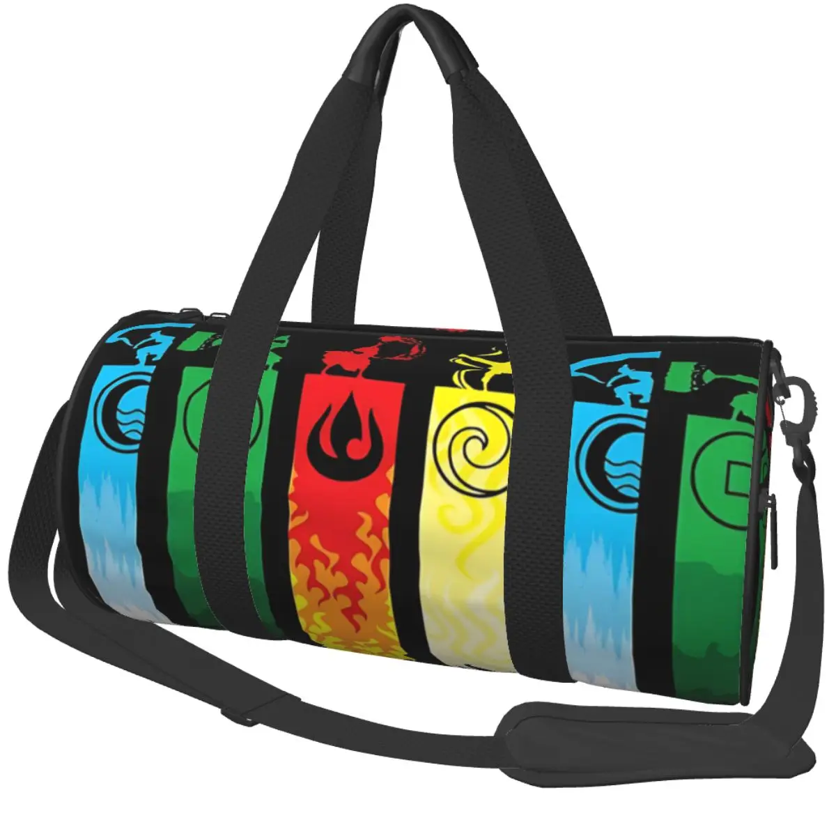 Gym Bag Element Symbols Sports Bag Gym Accessories A-Avatars Men Oxford Design Handbag Vintage Travel Fitness Bag