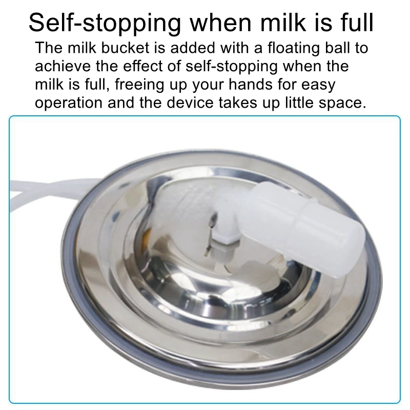 5L Stainless Steel Electric with Pulse Rechargeable Cow and Goat Milker Electric Cow Milk Sucker