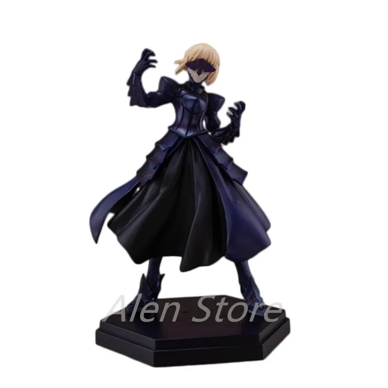 

18CM Fate Stay Night Grand Order Anime Figure Artoria Pendragon Saber Alter Black Cherry Armor PVC Action Figure Toys Gift