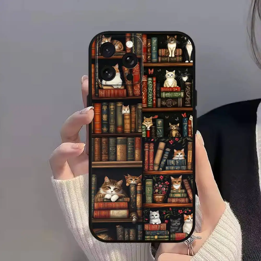 B-book prateleira c-creatives para iphone 11,15,16,14,13,17,12, pro, se4, plus, e, max, air, mini preto à prova de choque capa macia capa de telefone