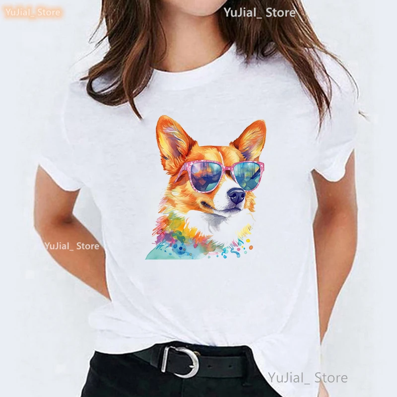 Bernese Mountain Print T Shirt Girls Harajuku Kawaii Dog Tshirt Women Summer Fashion Tops Tee Shirt Femme Streetwear