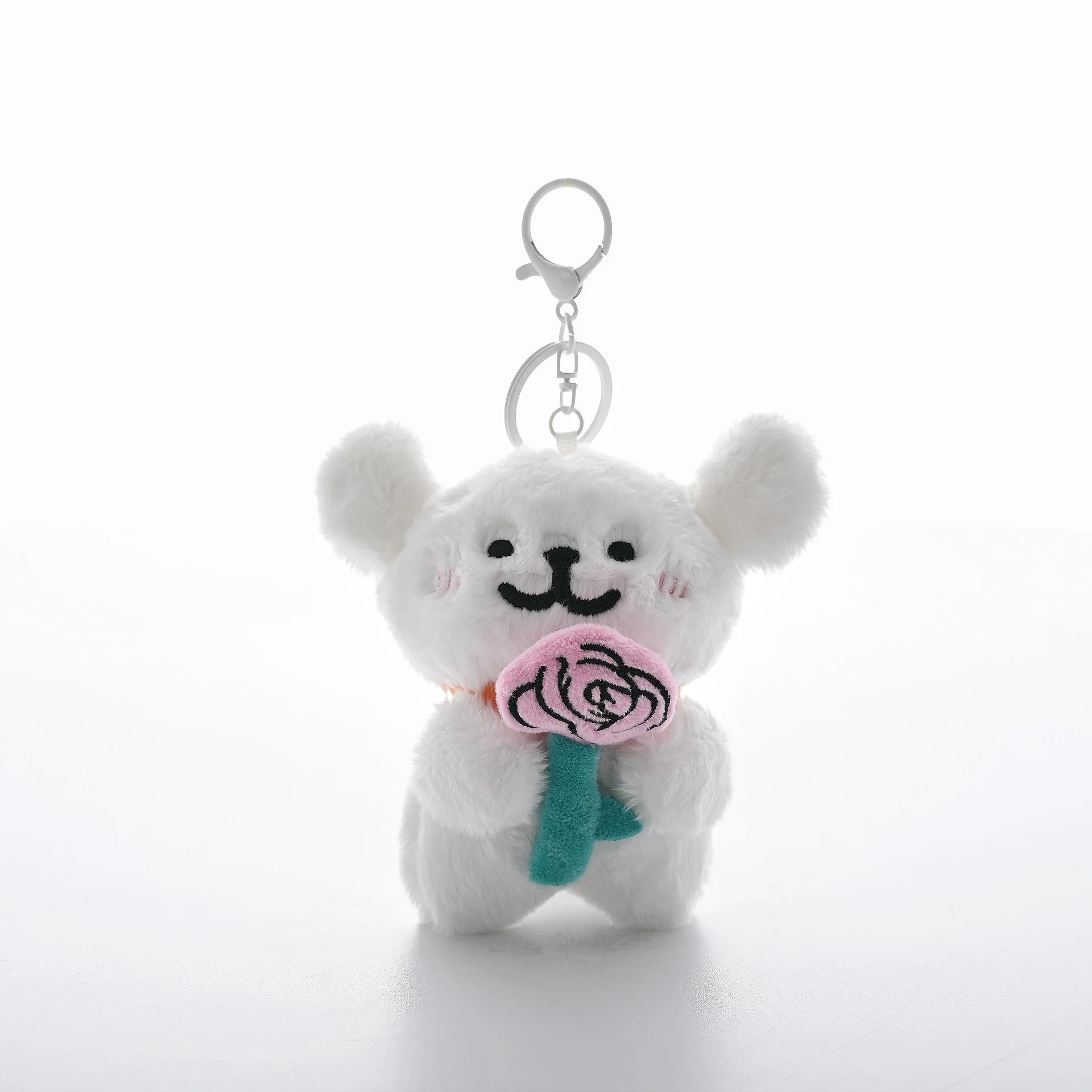 Korean Style Cute Dog Plush Pendant Toy Soft Stuffed Animal Doll Cartoon Keychain Puppy for Kids Boys & Girls Birthday Gift