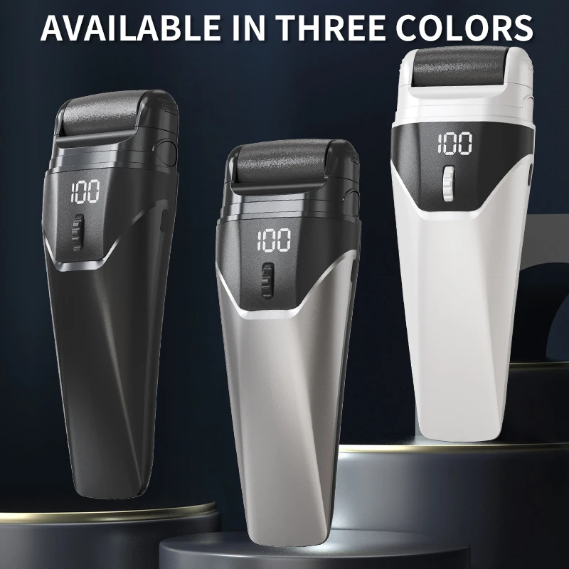 

Electric scab remover professional foot filing machine rechargeable heel crack dead skin scrub 3 heads